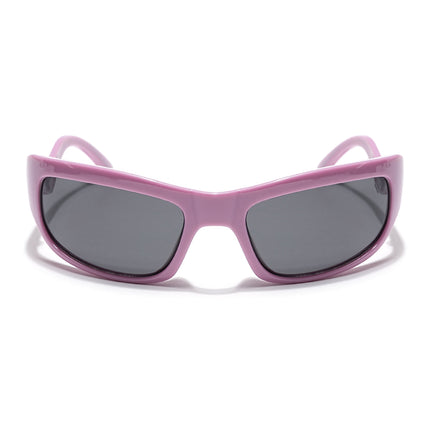 Wrap Around Sunglasses (Black Lens | Voilet Frame - MG5557)