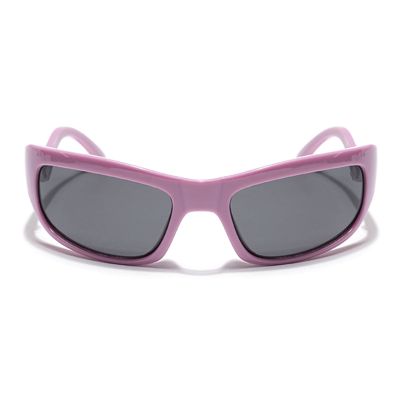 Wrap Around Sunglasses (Black Lens | Voilet Frame - MG5557)