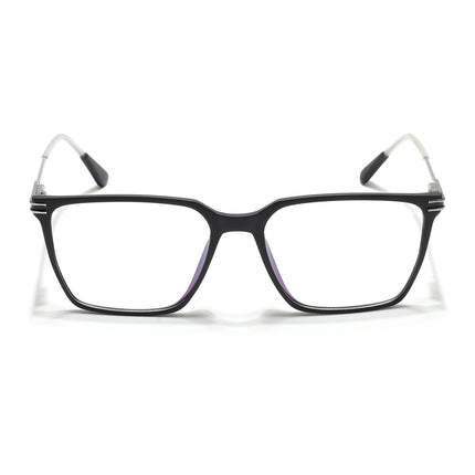 Voyage Zentrix Matt Black Square Metal Eyeglasses for Men & Women - SLMG6447-C1
