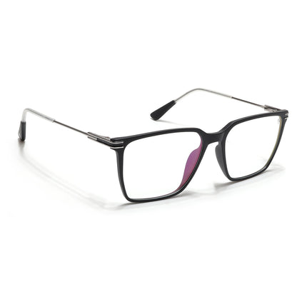 Voyage Zentrix Matt Black Square Metal Eyeglasses for Men & Women - SLMG6447-C1
