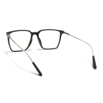 Voyage Zentrix Matt Black Square Metal Eyeglasses for Men & Women - SLMG6447-C1