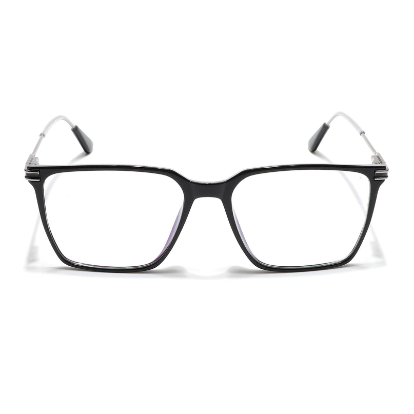 Voyage Zentrix Shine Black Square Metal Eyeglasses for Men & Women - SLMG6448-C2