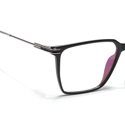 Voyage Zentrix Shine Black Square Metal Eyeglasses for Men & Women - SLMG6448-C2