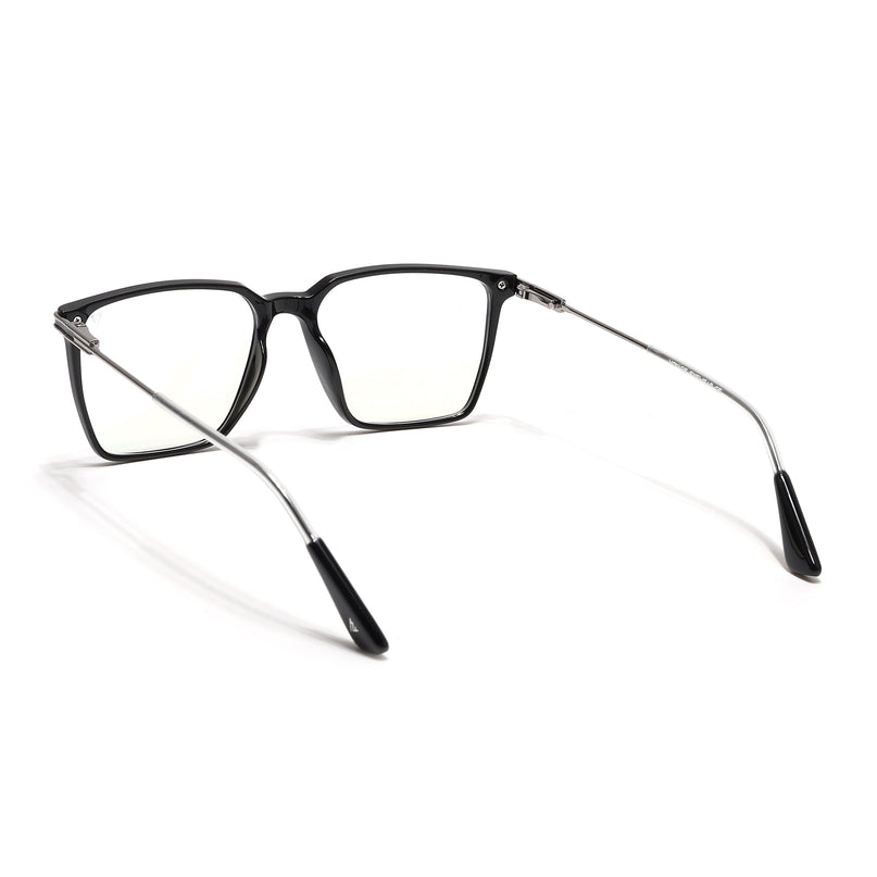Voyage Zentrix Shine Black Square Metal Eyeglasses for Men & Women - SLMG6448-C2