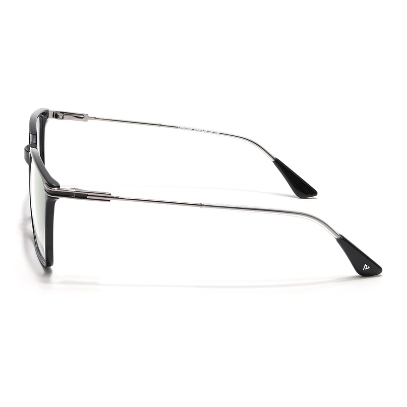 Voyage Zentrix Shine Black Square Metal Eyeglasses for Men & Women - SLMG6448-C2
