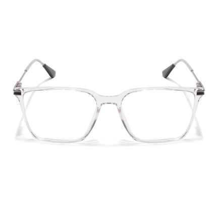Voyage Zentrix Transparent Square Metal Eyeglasses for Men & Women - SLMG6449-C3