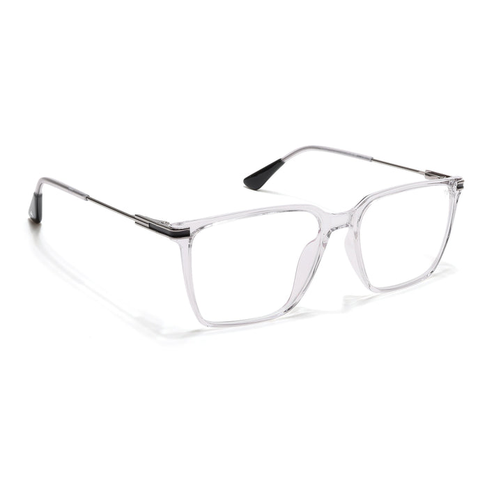 Voyage Zentrix Transparent Square Metal Eyeglasses for Men & Women - SLMG6449-C3