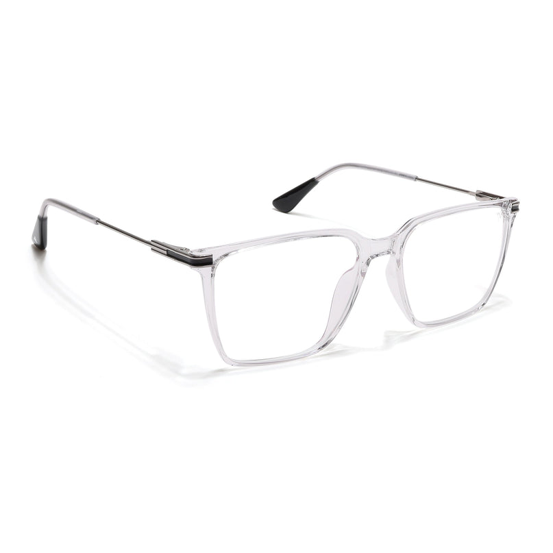 Voyage Zentrix Transparent Square Metal Eyeglasses for Men & Women - SLMG6449-C3