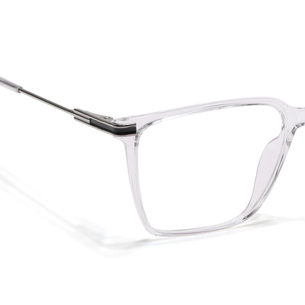 Voyage Zentrix Transparent Square Metal Eyeglasses for Men & Women - SLMG6449-C3