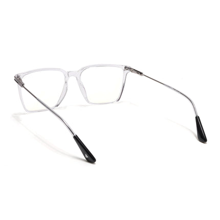 Voyage Zentrix Transparent Square Metal Eyeglasses for Men & Women - SLMG6449-C3