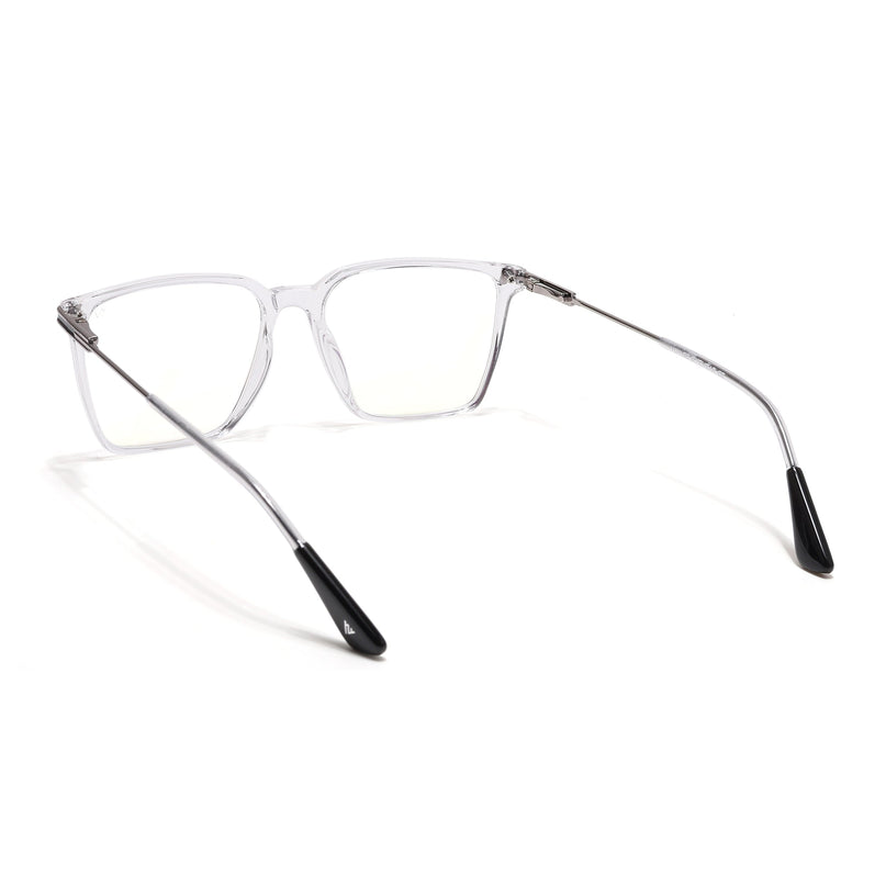 Voyage Zentrix Transparent Square Metal Eyeglasses for Men & Women - SLMG6449-C3