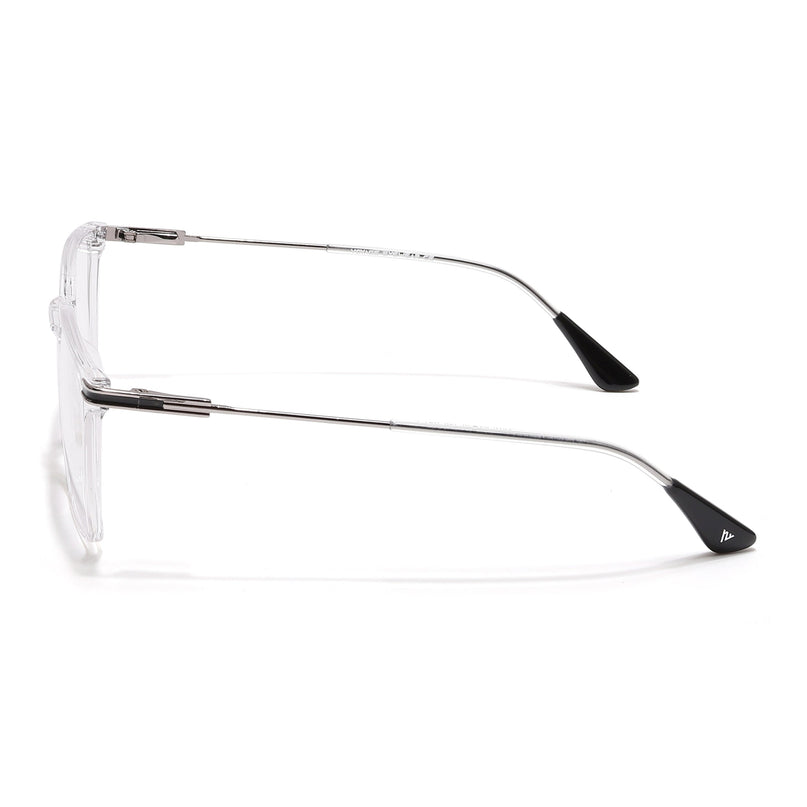 Voyage Zentrix Transparent Square Metal Eyeglasses for Men & Women - SLMG6449-C3