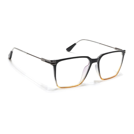 Voyage Zentrix Black & Brown Square Metal Eyeglasses for Men & Women - SLMG6450-C4