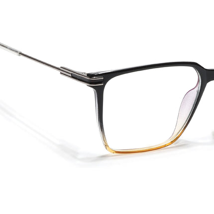 Voyage Zentrix Black & Brown Square Metal Eyeglasses for Men & Women - SLMG6450-C4