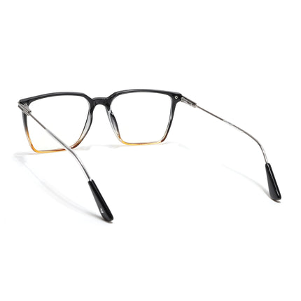 Voyage Zentrix Black & Brown Square Metal Eyeglasses for Men & Women - SLMG6450-C4