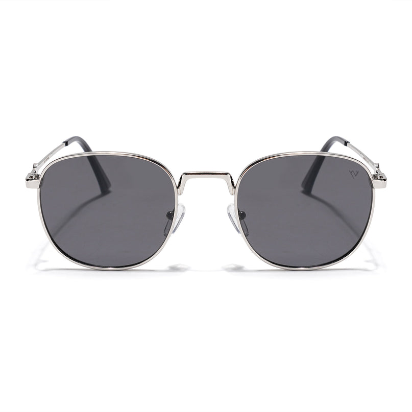 OG 2.0 | Black & Silver Round Polarized Sunglasses | PMG4112