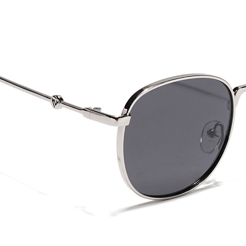 OG 2.0 | Black & Silver Round Polarized Sunglasses | PMG4112