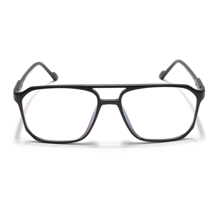 Voyage Visionary Select Matt Black Square Eyeglasses for Men & Women - SLMG6451-C1