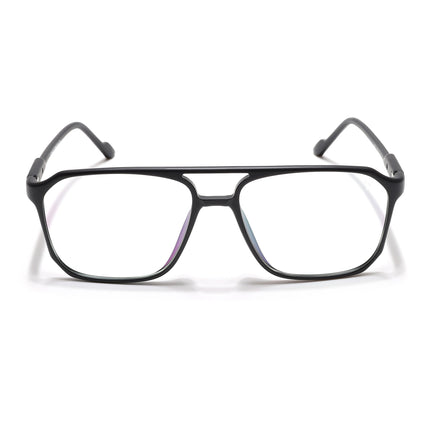 Voyage Visionary Select Matt Black Square Eyeglasses for Men & Women - SLMG6451-C1