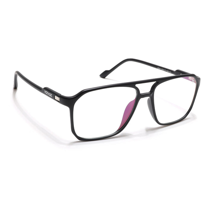 Voyage Visionary Select Matt Black Square Eyeglasses for Men & Women - SLMG6451-C1