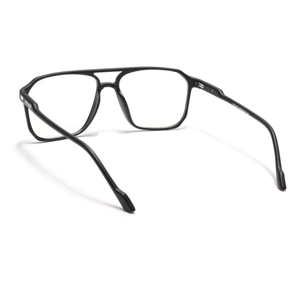 Voyage Visionary Select Matt Black Square Eyeglasses for Men & Women - SLMG6451-C1
