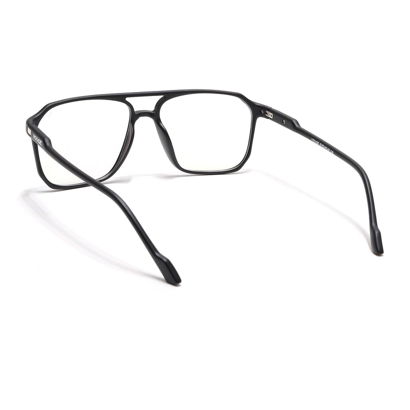 Voyage Visionary Select Matt Black Square Eyeglasses for Men & Women - SLMG6451-C1
