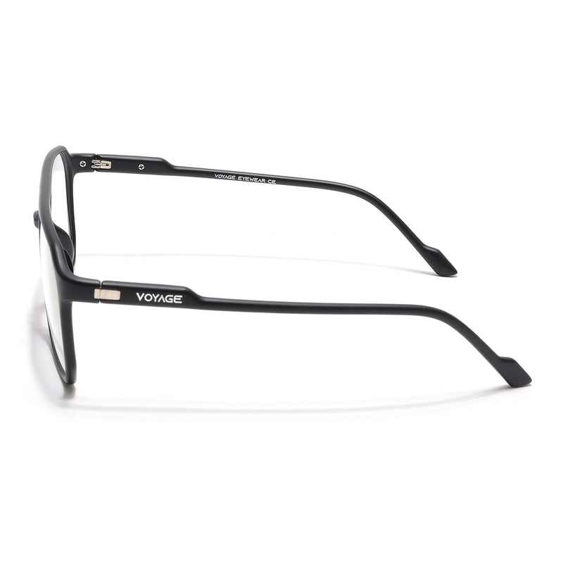 Voyage Visionary Select Matt Black Square Eyeglasses for Men & Women - SLMG6451-C1