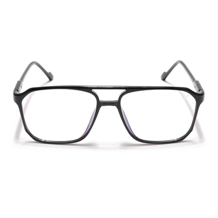 Voyage Visionary Select Shine Black Square Eyeglasses for Men & Women - SLMG6452-C2