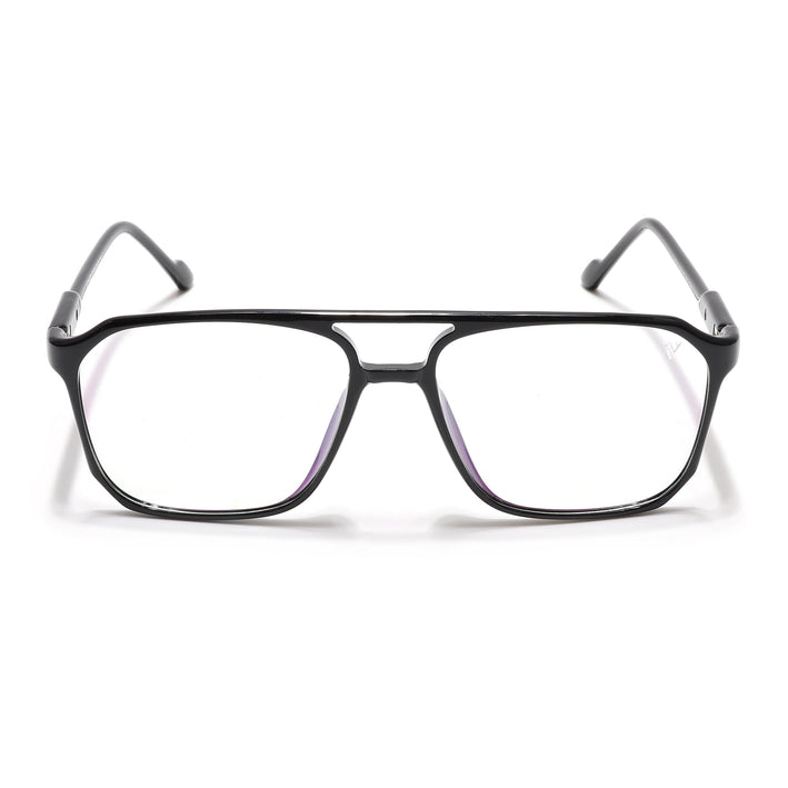Voyage Visionary Select Shine Black Square Eyeglasses for Men & Women - SLMG6452-C2