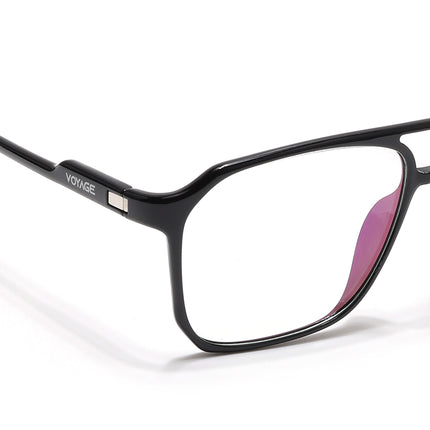 Voyage Visionary Select Shine Black Square Eyeglasses for Men & Women - SLMG6452-C2