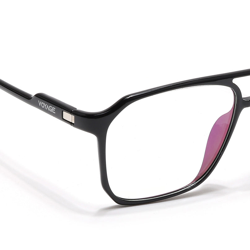 Voyage Visionary Select Shine Black Square Eyeglasses for Men & Women - SLMG6452-C2