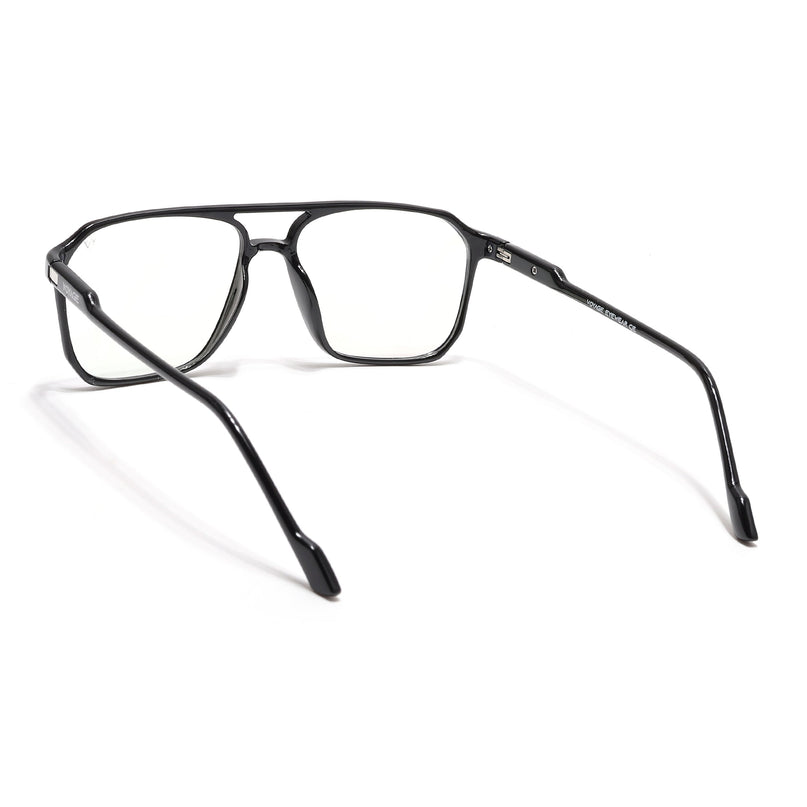 Voyage Visionary Select Shine Black Square Eyeglasses for Men & Women - SLMG6452-C2