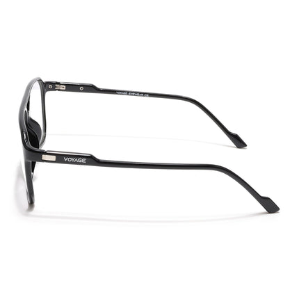 Voyage Visionary Select Shine Black Square Eyeglasses for Men & Women - SLMG6452-C2