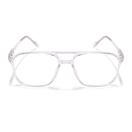 Voyage Visionary Select Transparent Square Eyeglasses for Men & Women - SLMG6453-C3