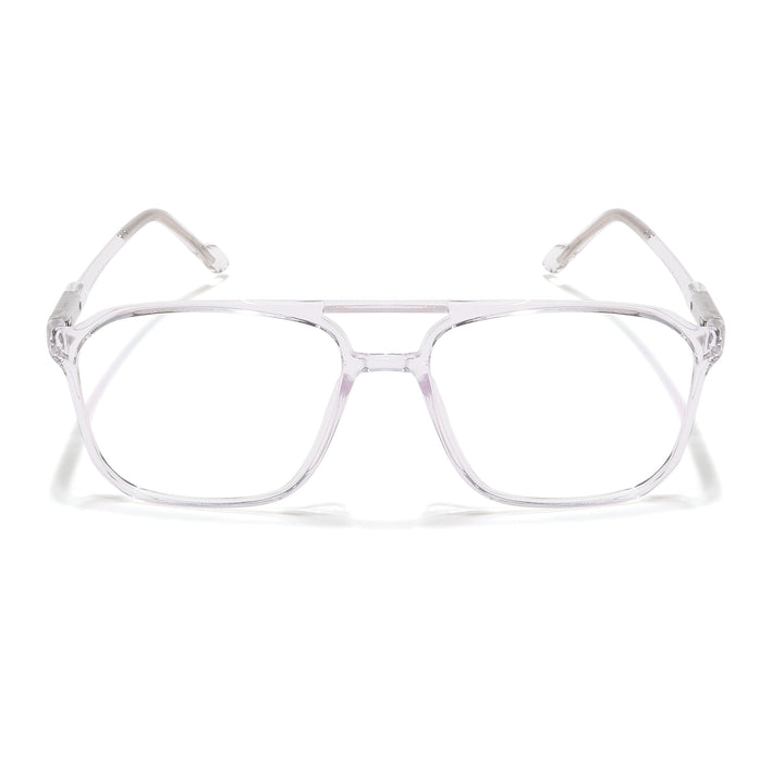 Voyage Visionary Select Transparent Square Eyeglasses for Men & Women - SLMG6453-C3