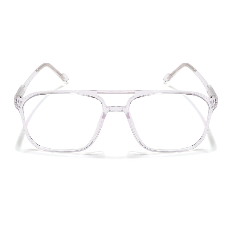 Voyage Visionary Select Transparent Square Eyeglasses for Men & Women - SLMG6453-C3