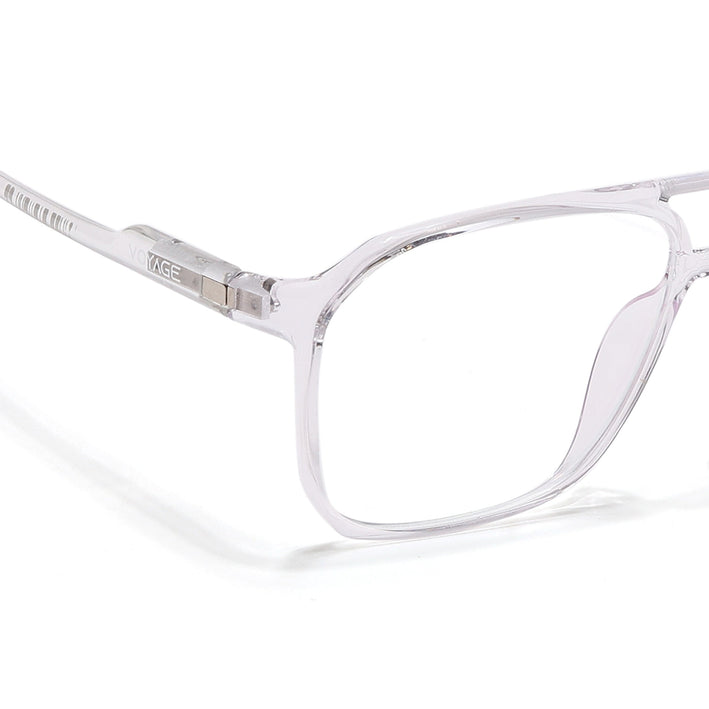 Voyage Visionary Select Transparent Square Eyeglasses for Men & Women - SLMG6453-C3