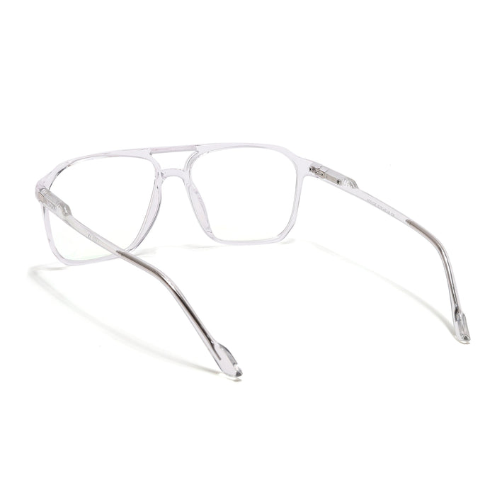 Voyage Visionary Select Transparent Square Eyeglasses for Men & Women - SLMG6453-C3