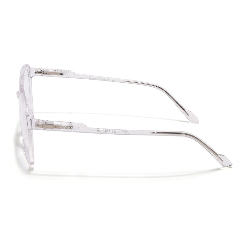 Voyage Visionary Select Transparent Square Eyeglasses for Men & Women - SLMG6453-C3