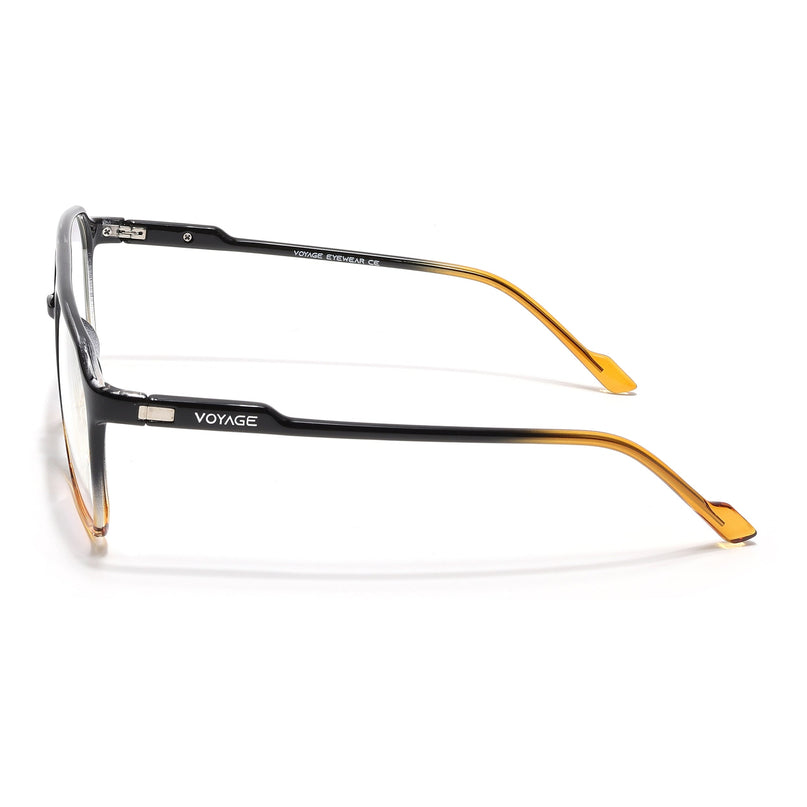 Voyage Visionary Select Black & Brown Square Eyeglasses for Men & Women - SLMG6454-C4