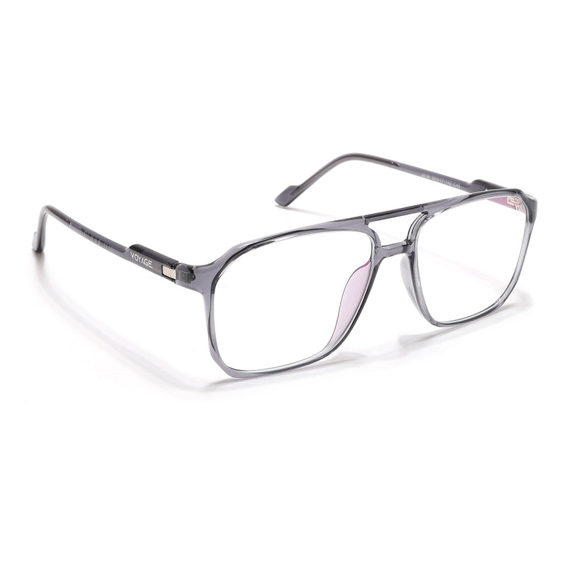 Voyage Visionary Select Grey Square Eyeglasses for Men & Women - SLMG6455-C5