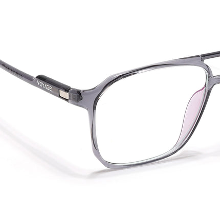 Voyage Visionary Select Grey Square Eyeglasses for Men & Women - SLMG6455-C5