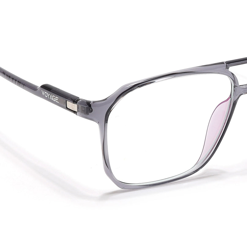 Voyage Visionary Select Grey Square Eyeglasses for Men & Women - SLMG6455-C5