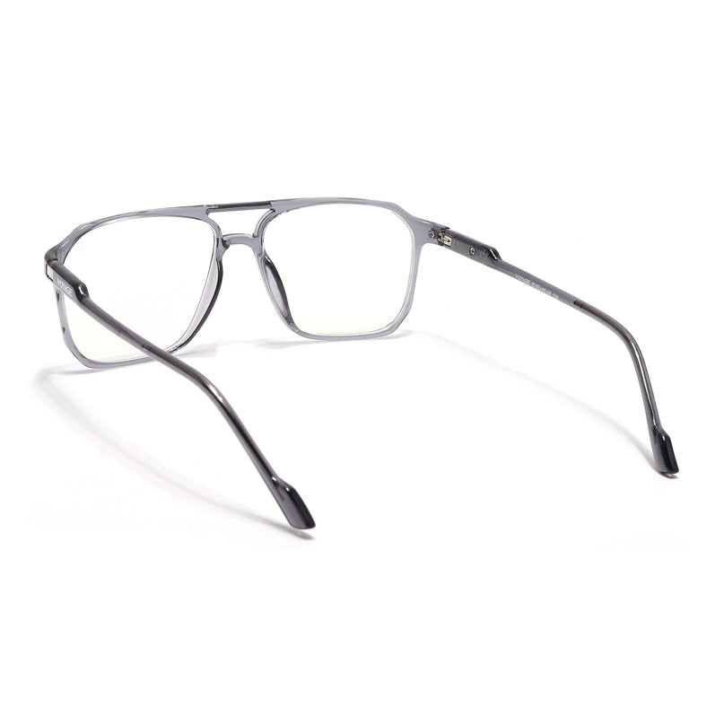 Voyage Visionary Select Grey Square Eyeglasses for Men & Women - SLMG6455-C5