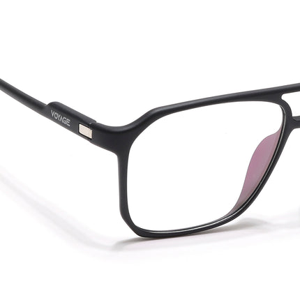 Voyage Visionary Select Matt Black Square Eyeglasses for Men & Women - SLMG6456-C6