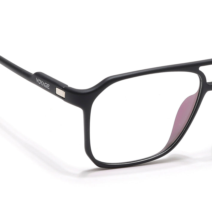 Voyage Visionary Select Matt Black Square Eyeglasses for Men & Women - SLMG6456-C6