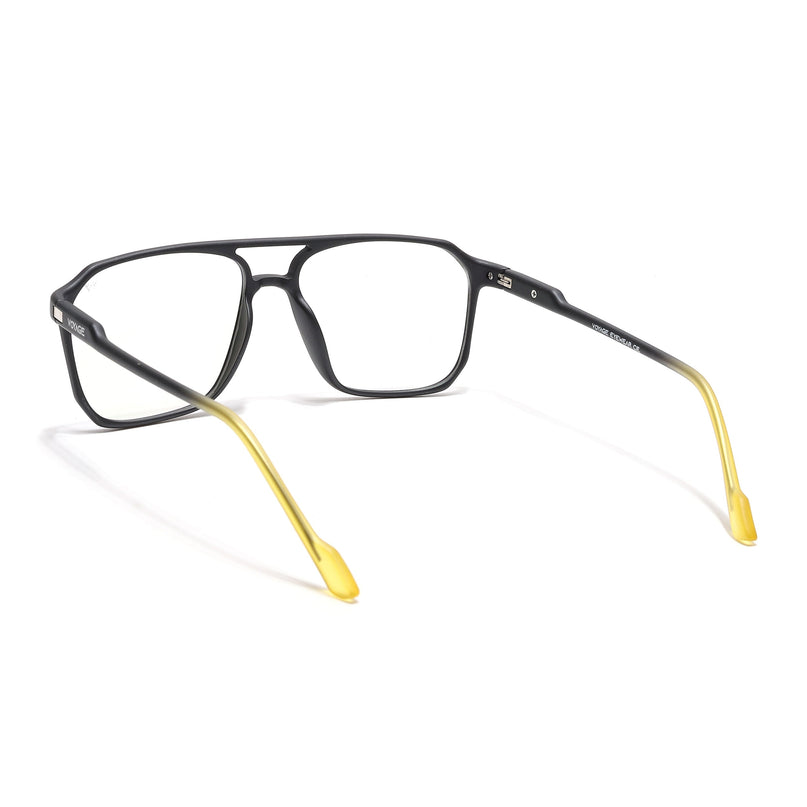 Voyage Visionary Select Matt Black Square Eyeglasses for Men & Women - SLMG6456-C6