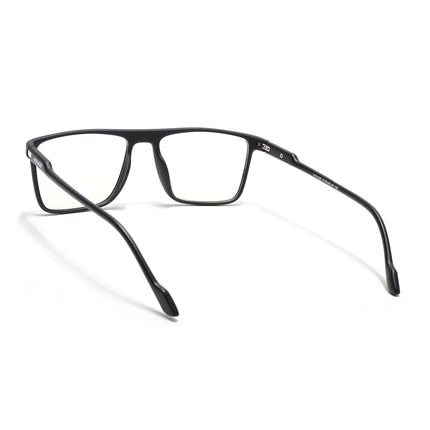 Voyage Visionary Select Matt Black Rectangle Eyeglasses for Men & Women - SLMG6457-C1
