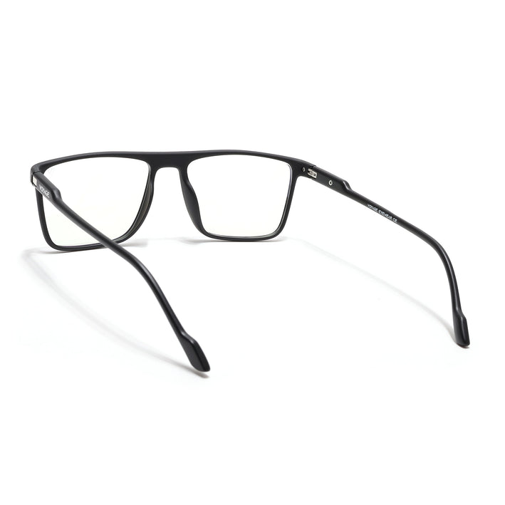 Voyage Visionary Select Matt Black Rectangle Eyeglasses for Men & Women - SLMG6457-C1