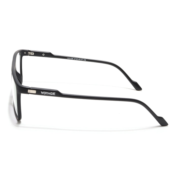 Voyage Visionary Select Matt Black Rectangle Eyeglasses for Men & Women - SLMG6457-C1